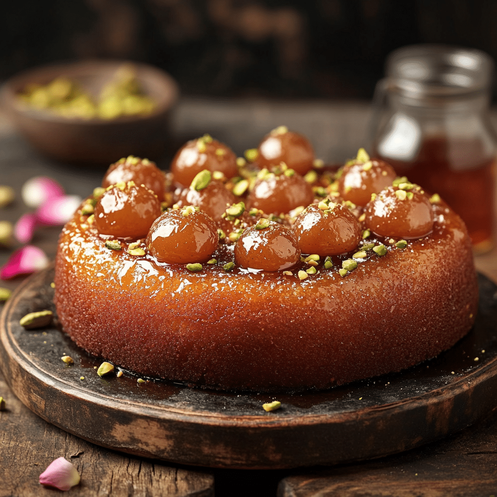 Gulab Jamun Cake